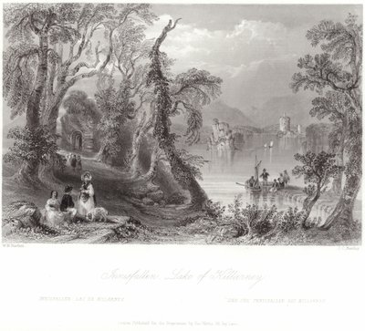 Innisfallen, Killarney-tó alkotó: William Henry Bartlett