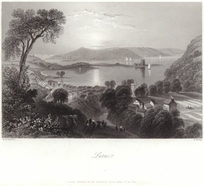 Larne Antrim megyében alkotó: William Henry Bartlett