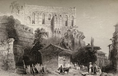 Belisarius palota, Törökország, Isztambul alkotó: William Henry Bartlett