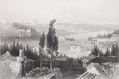 A törökországi Pera arzenálja a „Történelmi portrék galériájából”, 1880 körül megjelent alkotó: William Henry Bartlett