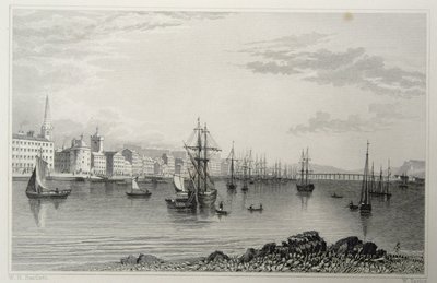 Waterford, Írország, metszett W. Taylor alkotó: William Henry Bartlett