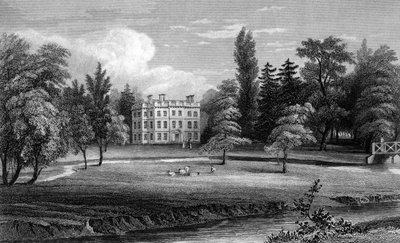 Writtle Lodge, Essex, vésette William Tombleson, 1832 alkotó: William Henry Bartlett