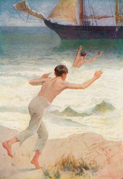Abban a pillanatban ugrottam át a fedélzeten, amikor Jack a tengerbe ért alkotó: William Henry Charles Groome