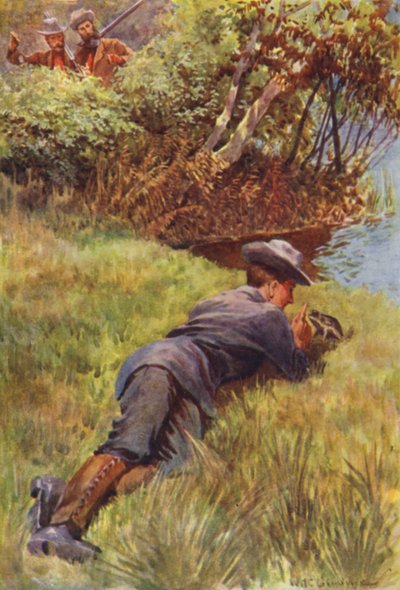 Illusztráció a Gorilla Hunters-hez, R M Ballantyne alkotó: William Henry Charles Groome