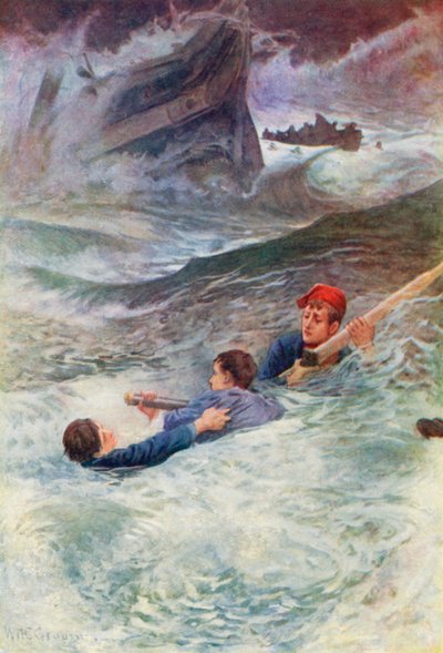 Küzdelem a vad tengerben alkotó: William Henry Charles Groome