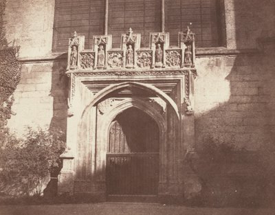 Egy ősi ajtó, Magdalen College, Oxford alkotó: William Henry Fox Talbot