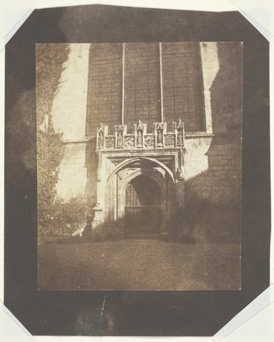 Ősi ajtó, Magdalen College, Oxford alkotó: William Henry Fox Talbot