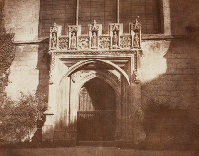 Ancient Door, Magdalen College, Oxford, 1843. alkotó: William Henry Fox Talbot