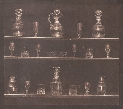 Üvegtárgyak, 1844. alkotó: William Henry Fox Talbot