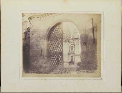 Bejárati kapu, Abbotsford alkotó: William Henry Fox Talbot