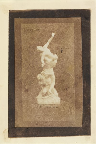 A szabinok megerőszakolása szobra (Brewster másolata egy Talbot-nyomatról) alkotó: William Henry Fox Talbot