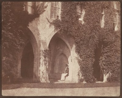 Calvert Jones tiszteletes a lacocki apátság kerengőiben alkotó: William Henry Fox Talbot