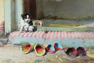 Barát vagy ellenség, 1891 alkotó: William Henry Hamilton Trood