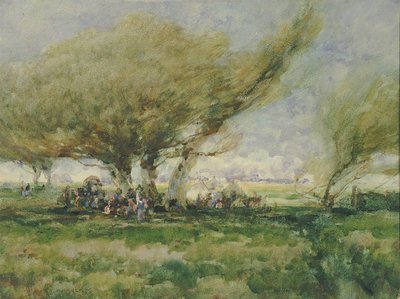 Egy cigánytábor, n.d. alkotó: William Henry Holmes