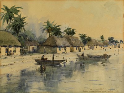 Indián falu, Cozumel sziget, Yucatán alkotó: William Henry Holmes