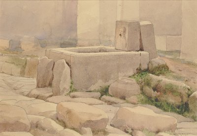 Pompeius-kút és lóvályú, 1880. alkotó: William Henry Holmes