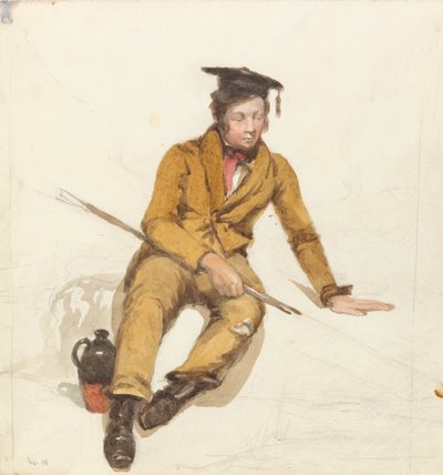 Egy fiatal tudós horgászni megy alkotó: William Henry Hunt