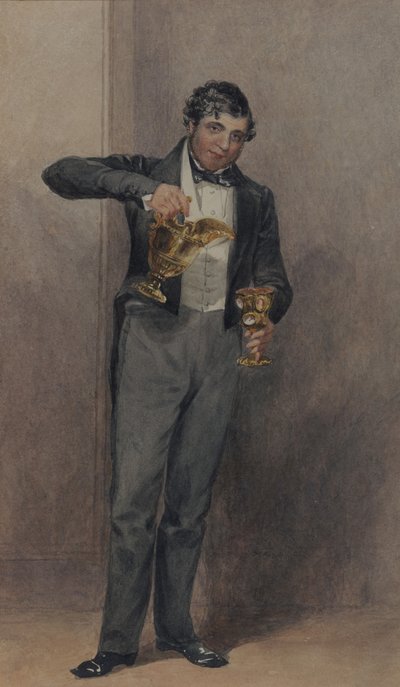 Butler, 1827 körül (akvarell, papír) alkotó: William Henry Hunt