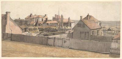 Halászkunyhók Hastingsben alkotó: William Henry Hunt