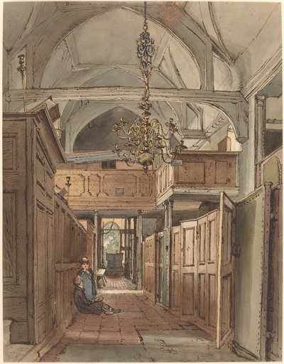Bushey templom belseje alkotó: William Henry Hunt