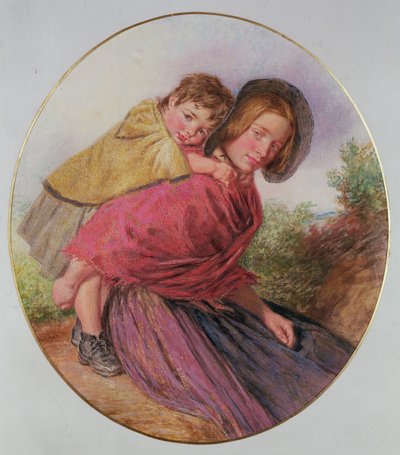 Anya és gyermeke alkotó: William Henry Hunt