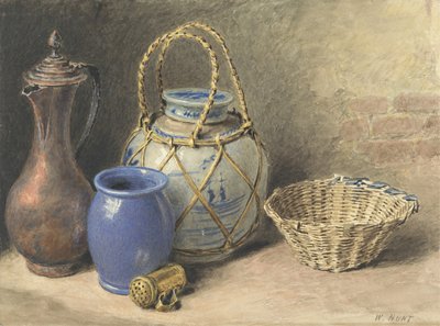 Csendélet gyömbéres üveggel, 1825 körül (wc grafit fölött, papíron) alkotó: William Henry Hunt