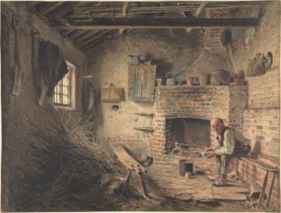 A favágó reggelije (A rőzsegyűjtő étkezése) alkotó: William Henry Hunt