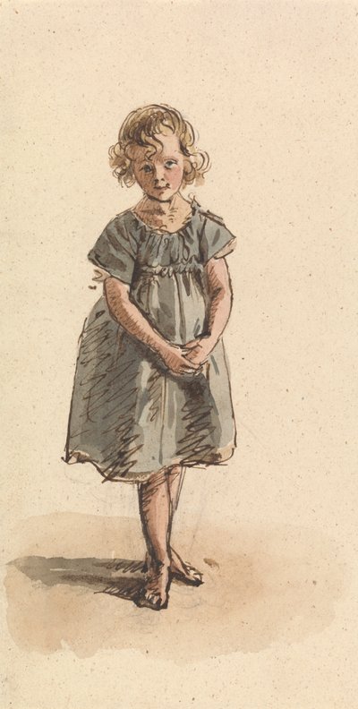 Fiatal lány mezítláb állt alkotó: William Henry Hunt