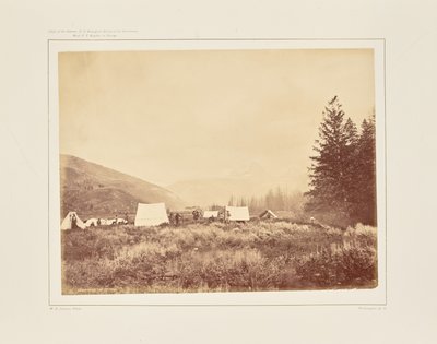 Táborozás a Téton-kanyon torkolatánál alkotó: William Henry Jackson