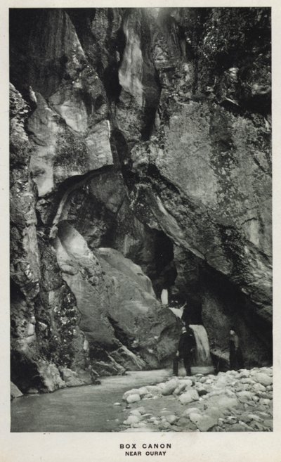 Colorado kanyonjai: Box Canon, Ouray közelében (f/w fotó) alkotó: William Henry Jackson