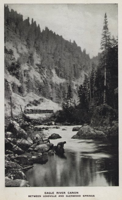 Colorado kanyonjai: Eagle River Canon, Leadville és Glenwood Springs között (f/w fotó) alkotó: William Henry Jackson