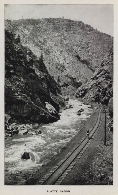 Colorado kanyonjai: Platte Canon (f/w fotó) alkotó: William Henry Jackson