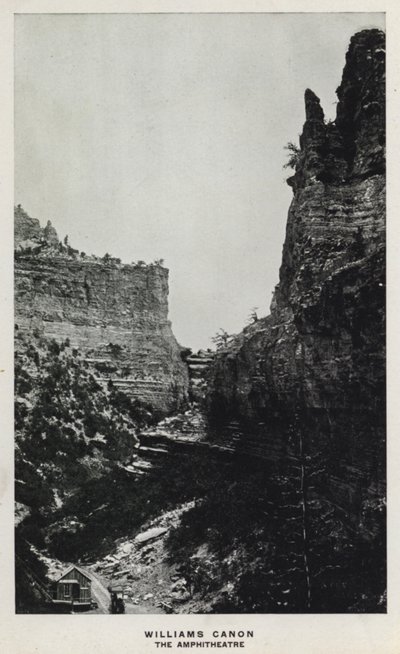 Colorado kanyonjai: Williams Canon, The Amphitheatre (f/w fotó) alkotó: William Henry Jackson