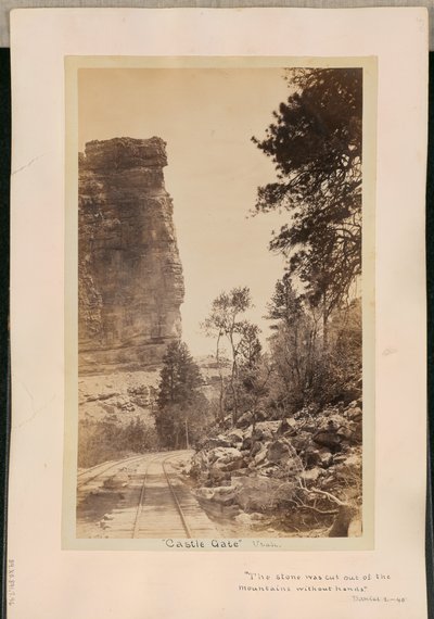 „Castle Gate.” Utah alkotó: William Henry Jackson