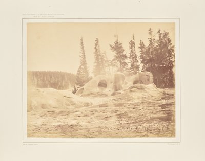 A Grotto Gejzír krátere alkotó: William Henry Jackson