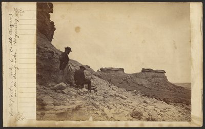 [A Chug-water folyó melletti Fortification Rocks (vagy Castle Augur), Wyoming] alkotó: William Henry Jackson