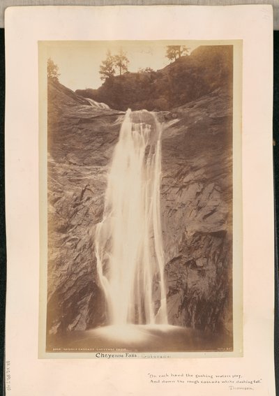 Középső Cascade. Cheyenne-vízesés alkotó: William Henry Jackson