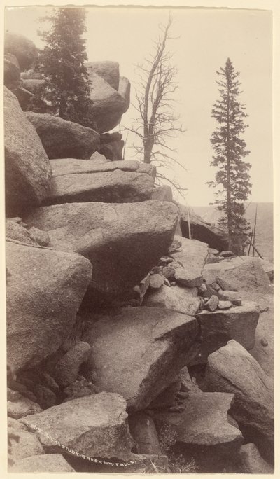 [Sziklatanulmány, Green Mountain Falls, Colorado] alkotó: William Henry Jackson