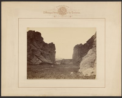 A gyönyörű kapu -- Garden of the Gods, Colorado alkotó: William Henry Jackson