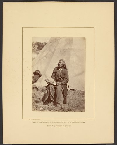 [Washakie vagy Lövi a bölényt futás, Shoshone, Wind River-hegység, Wyoming] alkotó: William Henry Jackson
