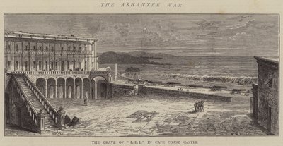 Az Ashantee háború, L E L sírja Cape Coast kastélyban alkotó: William Henry James Boot