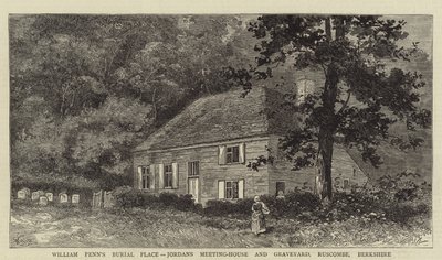 William Penn temetkezési helye, Jordans Meeting-House and Graveyard, Ruscombe, Berkshire alkotó: William Henry James Boot