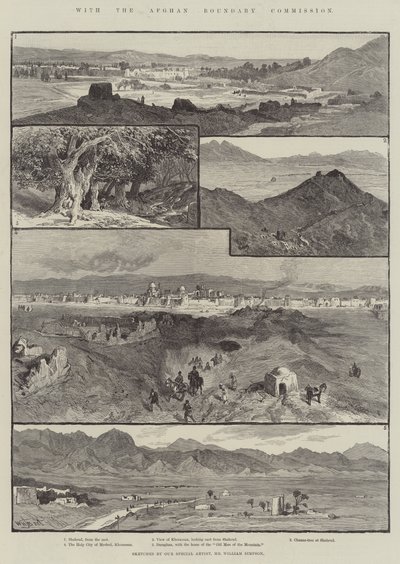 Az Afgán Határbizottsággal alkotó: William Henry James Boot