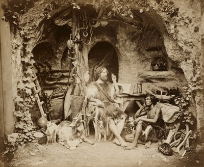 Robinson Crusoe, 1856 körül (albumén ezüst nyomat üvegnegatívról) alkotó: William Henry Lake Price