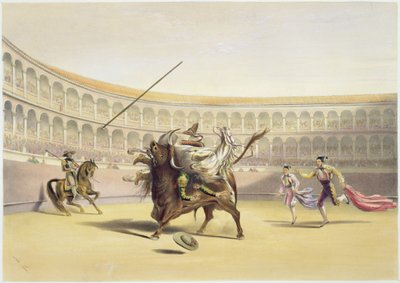 A Picadort és a lovat dobáló bika, 1865 alkotó: William Henry Lake Price
