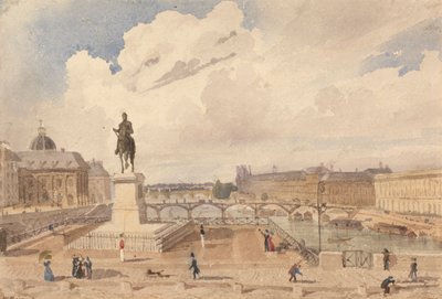 Kilátás a Pont Neufról alkotó: William Henry Lake Price