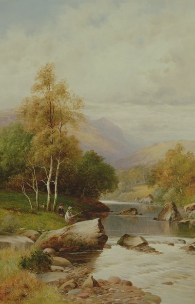 Csendes hely a Festiniog-völgyben, Wales, 1909 alkotó: William Henry Mander