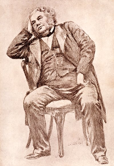 Mark Lemon, a Punch magazin 19. századi szerkesztője, 1909. alkotó: William Henry Margetson