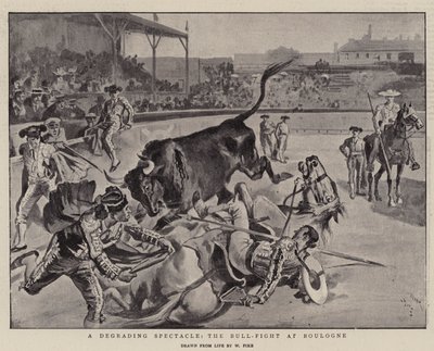 Megalázó látvány, a boulogne-i bikaviadal alkotó: William Henry Pike