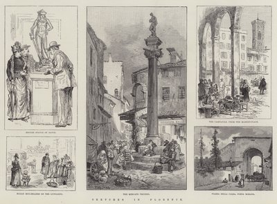 Vázlatok Firenzében alkotó: William Henry Pike